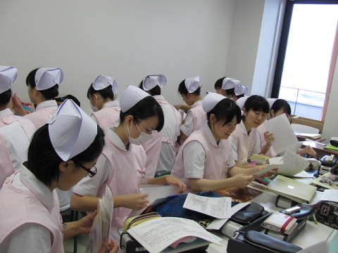 記録指導の様子